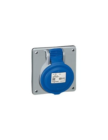 Prise P17 32A 2P+T Bleue Connecteur industriel monophasé robuste - LEGRAND