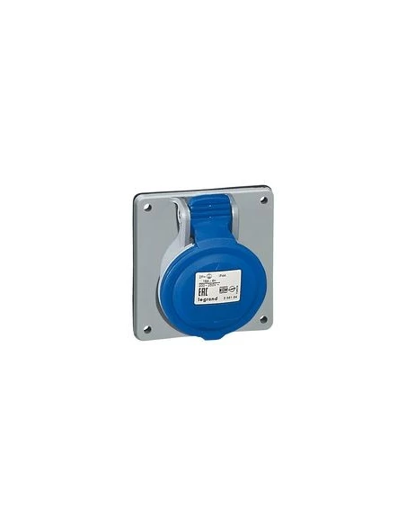 Prise à entraxes unifiés fixe P17 IP44 16A - 200V~ à 250V~ - 2P+T - Legrand