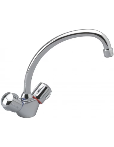 Mélangeur évier Ulysse - Tête céramique d1789aa - Porcher