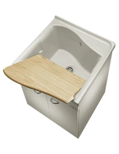 Bac à laver Lago 61x60 blanc - Porcher