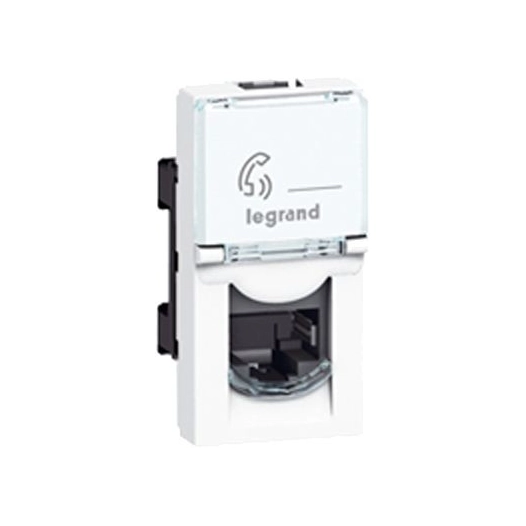 Rj45 c6a stp mosaic 1 m