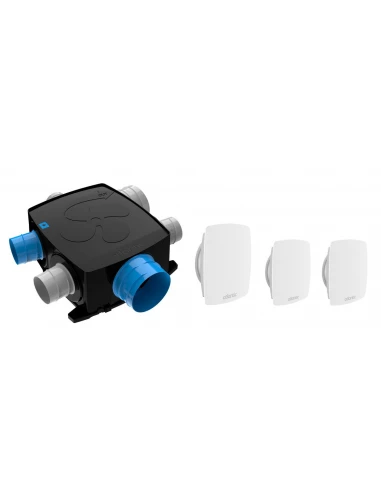 Vmc - kit autocosy ih flex auto intelligente plate 4 sanitaires (3 bouches line) 412290 - ATLANTIC