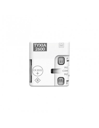 Emetteur nanomodule 2 voies alimenté par pile - 6351399 - tyxia 2600 - Delta Dore