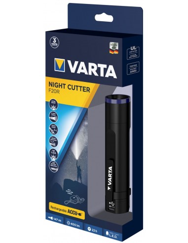 Torche Varta F20R Rechargeable 400 lumens - Varta