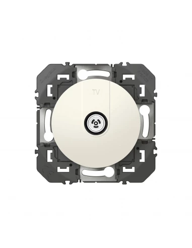 Prise Tv Simple Étoile Blindée Blanc Composable Dooxie - Legrand