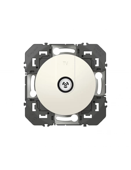 Prise Tv Simple Étoile Blindée Blanc Composable Dooxie - Legrand