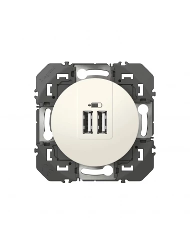 Prise De Chargeur Universel Usb Dooxie - 230 V - Blanc - 12 W - Legrand