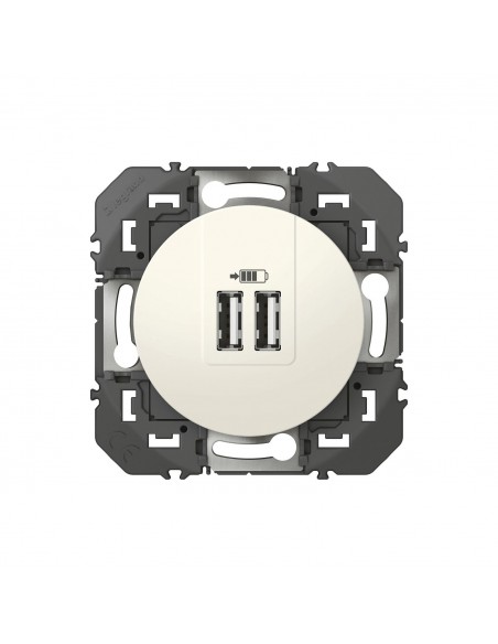 Prise De Chargeur Universel Usb Dooxie - 230 V - Blanc - 12 W - Legrand
