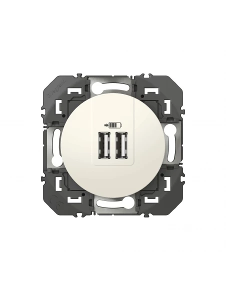 Prise De Chargeur Universel Usb Dooxie - 230 V - Blanc - 12 W - Legrand