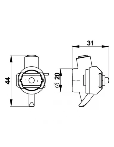 Amorceur applique douche 90550