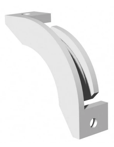 Renvoi d'angle pour bouches VMC à cordon en montage plafond 524170 - ATLANTIC