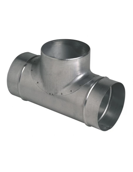 Te 90° equerre galva d80
