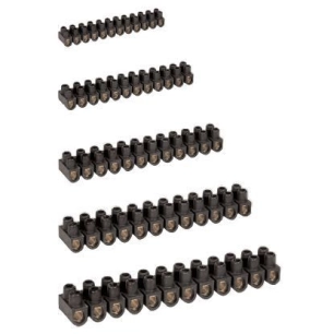 Barrette connexion noire 6 mm°