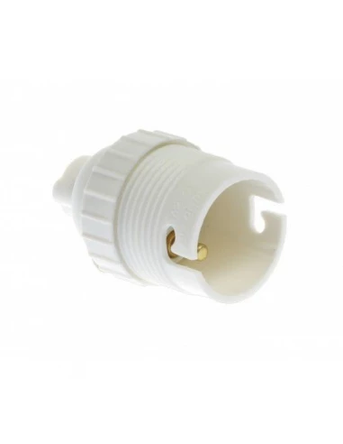 Douille simple bague b22 blanc