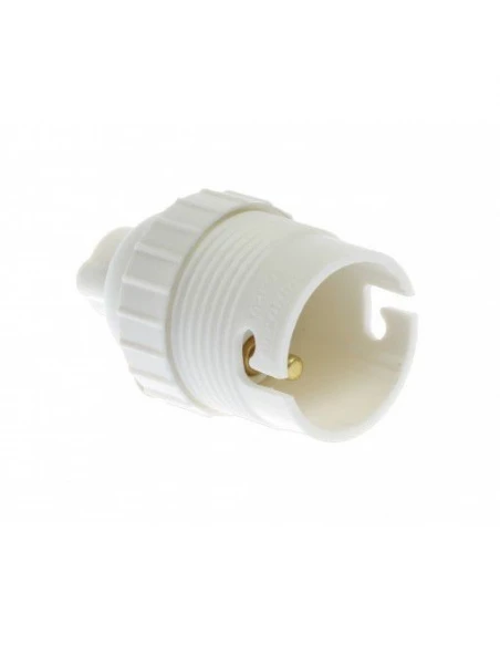 Douille simple bague b22 blanc