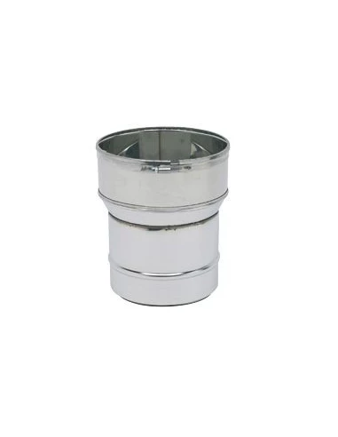 Raccord poele/flexible 180-180