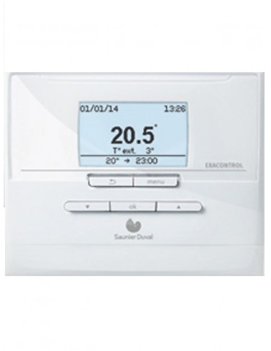 Thermostat d'ambiance programmable radio à piles Exacontrol E7R C-B Saunier Duval