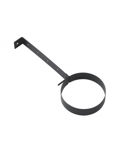 Collier fixation noir mat D80 Fixation robuste D80 noir mat - Ten