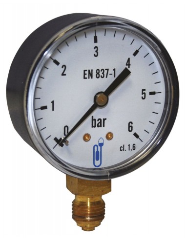 Manomètre 0-10 Bars D80 Mesure précise de pression jusqu'à 10 bars - Distrilabo