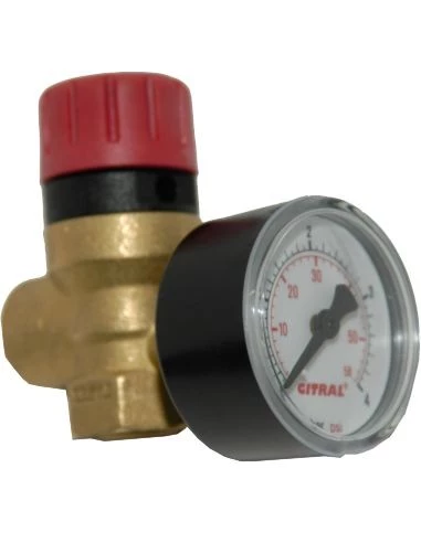 Soupape securite 1/2'f mano l