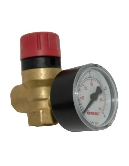 Soupape securite 1/2'f mano l