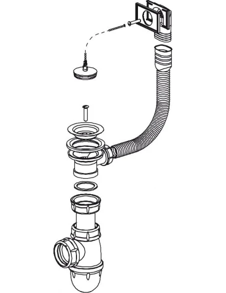Bonde chainette siphon 778898