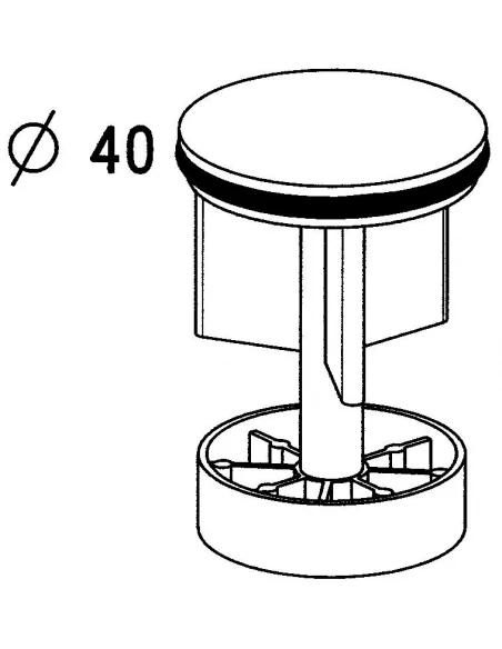 Clapet bonde lavabo 0491265