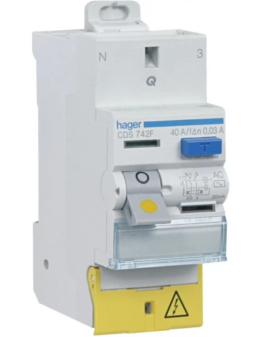 Interrupteur différentiel bipolaire avec vis 2x63 30ma ac cdc764f - Hager