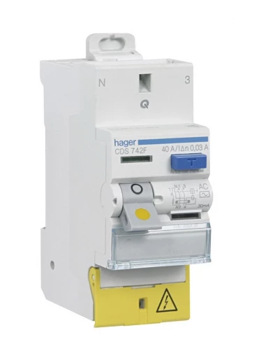 Interrupteur différentiel bipolaire SanVis 2x63 30ma - cds765f - Hager