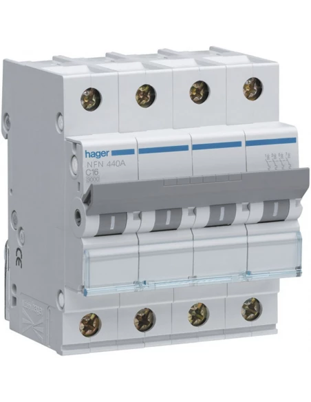 Disjoncteur 4p 63a nfn463