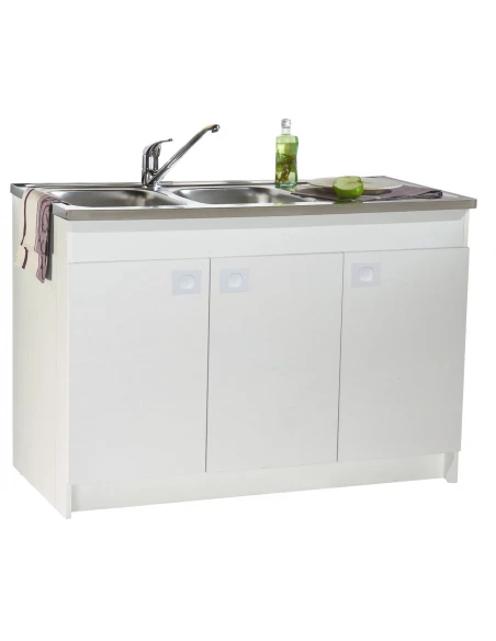 Sous evier decliq s13n22080 2 portes 80 x60 cm