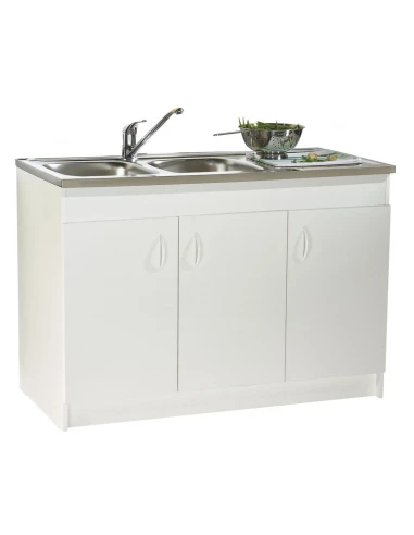 Meuble Sous Évier Sim'nf 3 Portes 120 x 60 cm - Néova