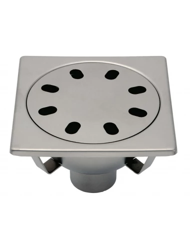 Siphon de sol inox 200×200 mm avec rosette libre - Limatec 2063F