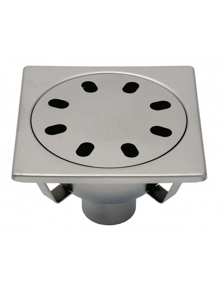 Siphon de sol inox 200×200 mm avec rosette libre - Limatec 2063F