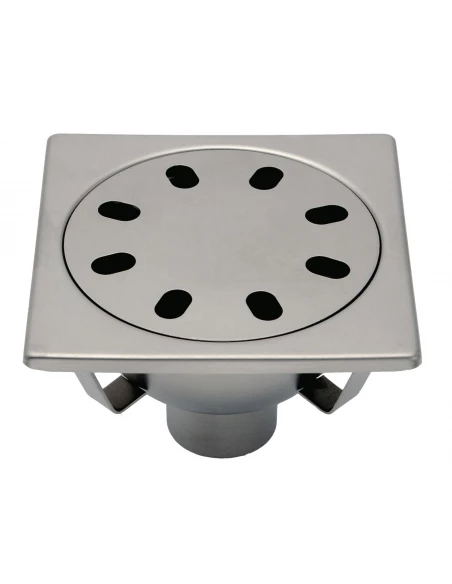 Siphon de sol inox 200×200 mm avec rosette libre - Limatec 2063F