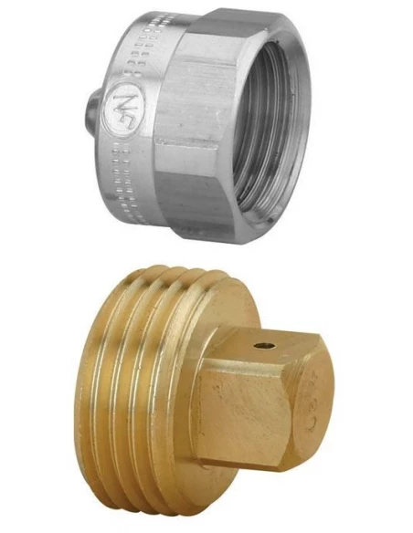 Bouchon + joint gaz nat 15x21 femelle