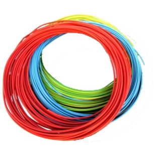 Fil HO7V-K de 1,5mm² en couronne de 100 m rouge