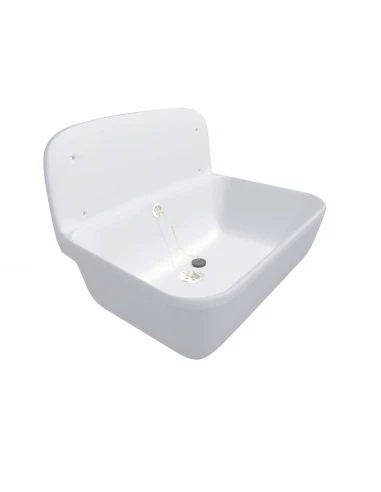 Poste d'eau muralblanc postob