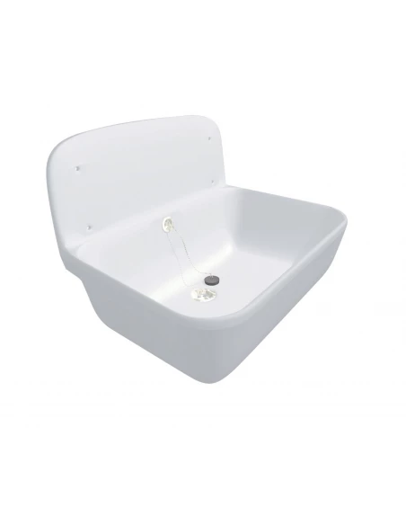 Poste d'eau muralblanc postob