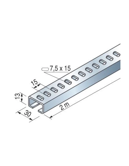 Rail telex c30 2m 30x13 488002