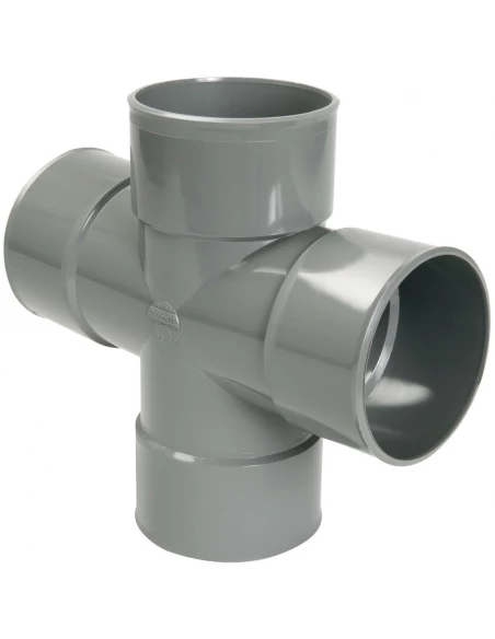 Culotte à 87°30 PVC double parallèle FF 100mm URT188 - Nicoll