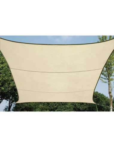 Voile solaire permà_able - carrà_ - 3 6, x, 3 6, m - couleur : champagne