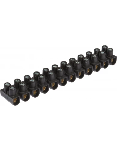 Barette 2 x 12 nylbloc noire 6mm