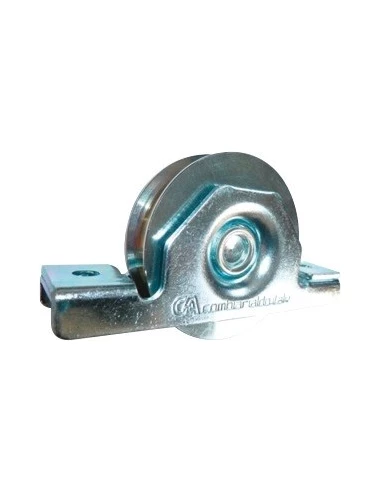 Roue avec support interieur 80 200 gorge ronde