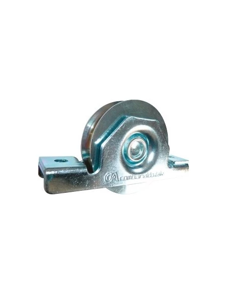 Roue avec support interieur 80 200 gorge ronde