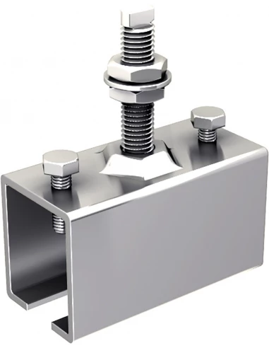 Ferrure de porte a deplacement droit pour porte de 80 kg tige courte 3531mc 1 manchon