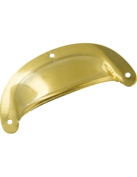 Poignee coquille percee laiton l 92 x l 43 x h 22 mm