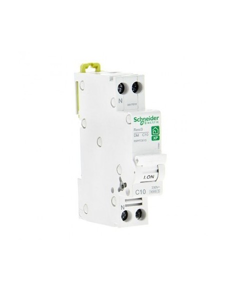 Disjoncteur 10a 1p+n courbe c peignable