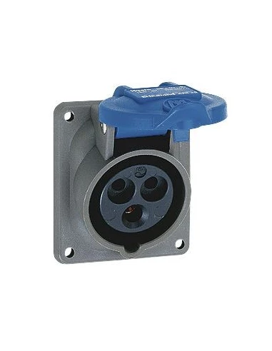 Socle bleu hypra 16a 2p+t