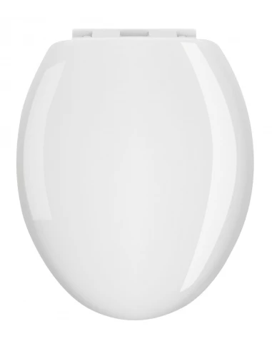 Abattant WC descente assistée blanc Mazu